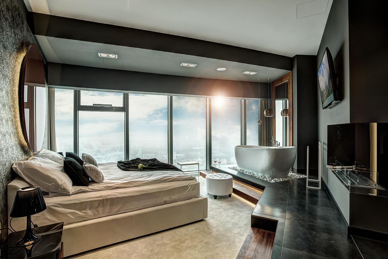 30Th+ Floor Apartments In Sky Tower 브로츠와프 외부 사진